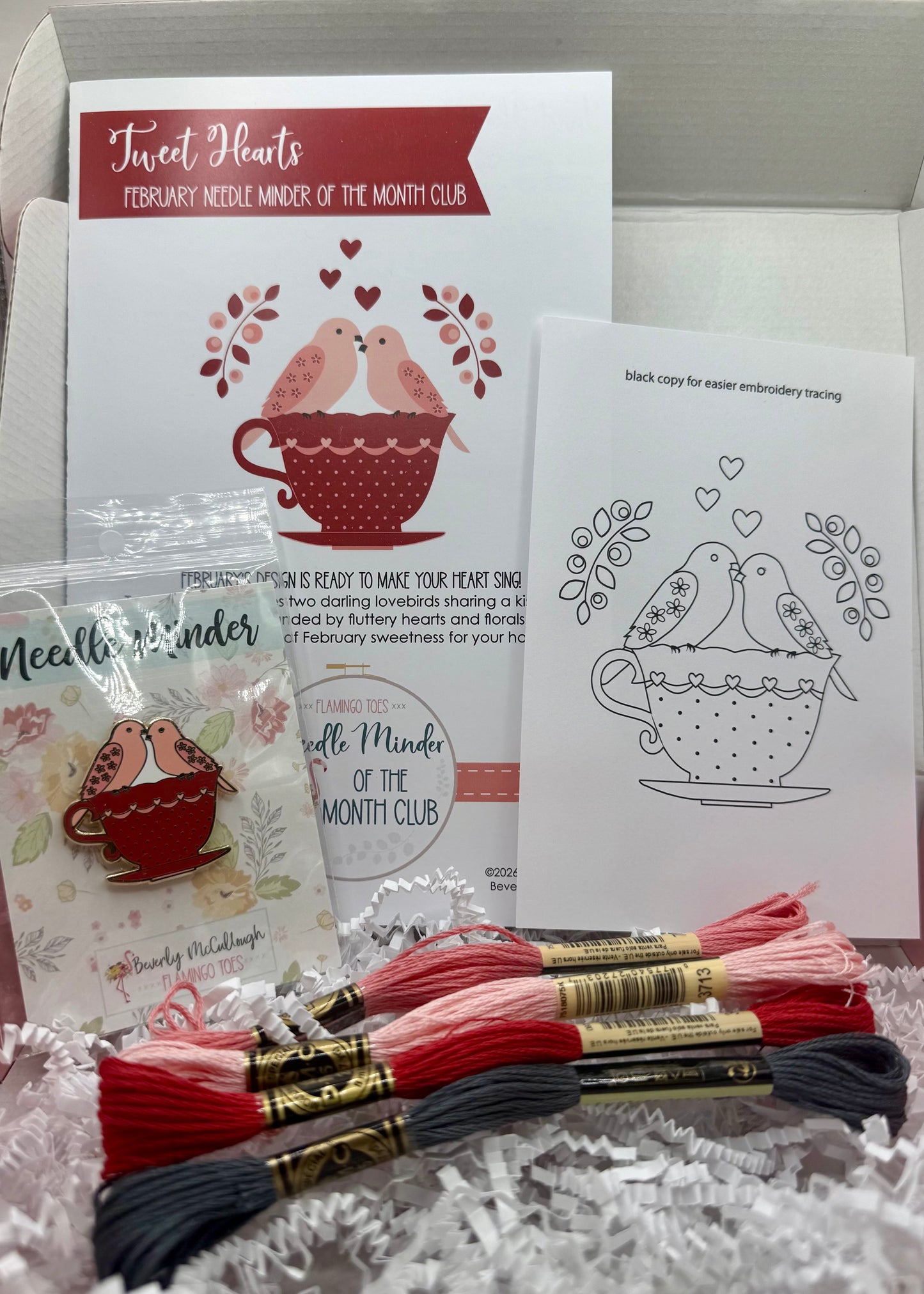 "Tweet Hearts" Exclusive Needleminder Box by Flamingo Toes