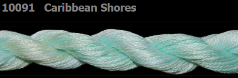10091 Caribbean Shores | 6 Strand 20 Yard Skein Embroidery Floss by Threadworx-Cross Stitch-Threadworx-Millennial Fabrics