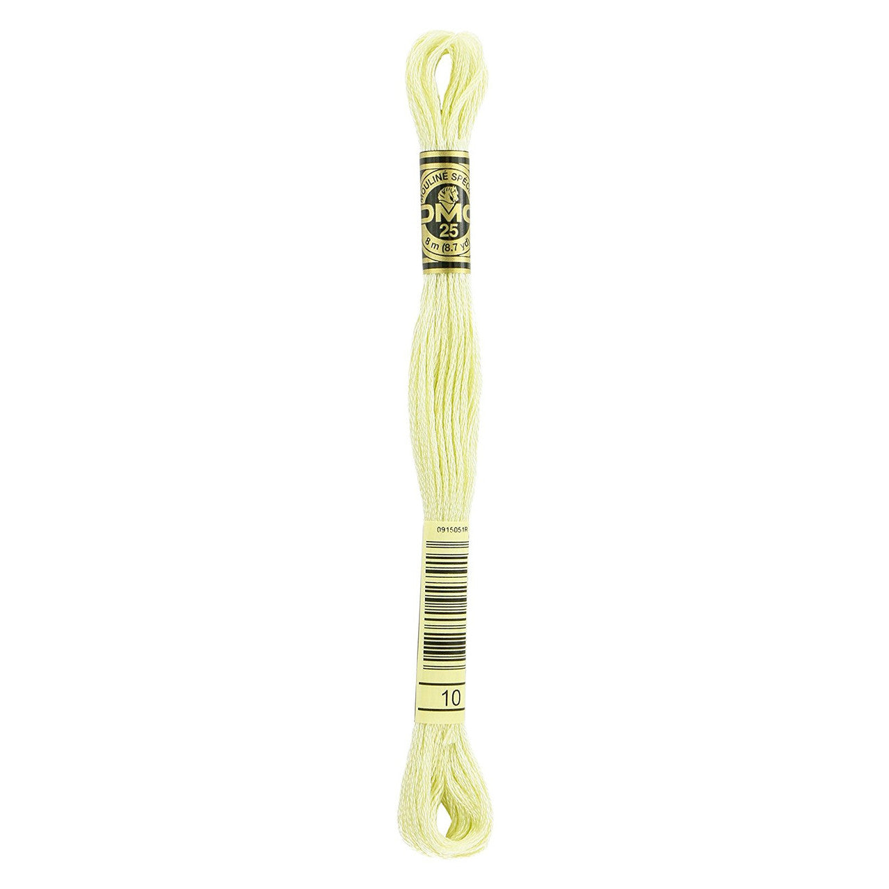DMC 6 Strand Cotton Embroidery Floss #010 - Very Light Tender Green