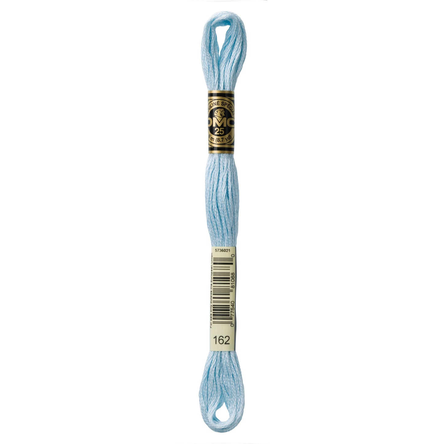 DMC 6 Strand Cotton Embroidery Floss #162 - Baby Blue Light-Cross Stitch-DMC Floss-Millennial Fabrics