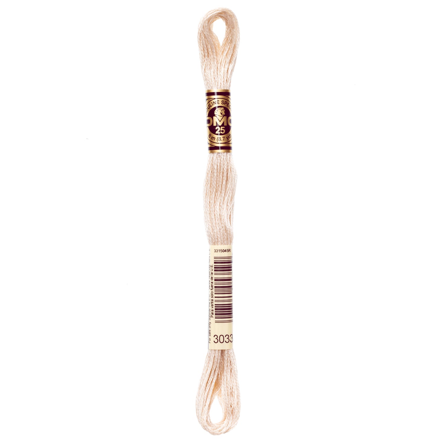 DMC 6 Strand Cotton Embroidery Floss #3033 - Mocha Brown Very Light-Cross Stitch-DMC Floss-Millennial Fabrics