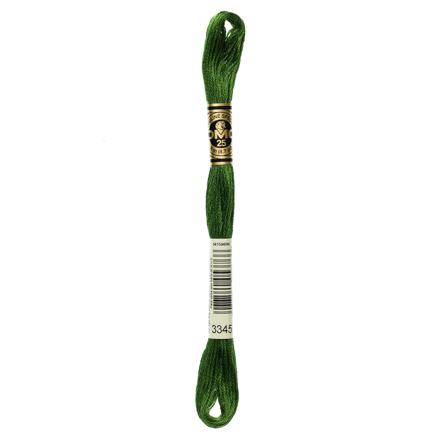 DMC 6 Strand Cotton Embroidery Floss #3345 - Hunter Green Dark-Cross Stitch-DMC Floss-Millennial Fabrics