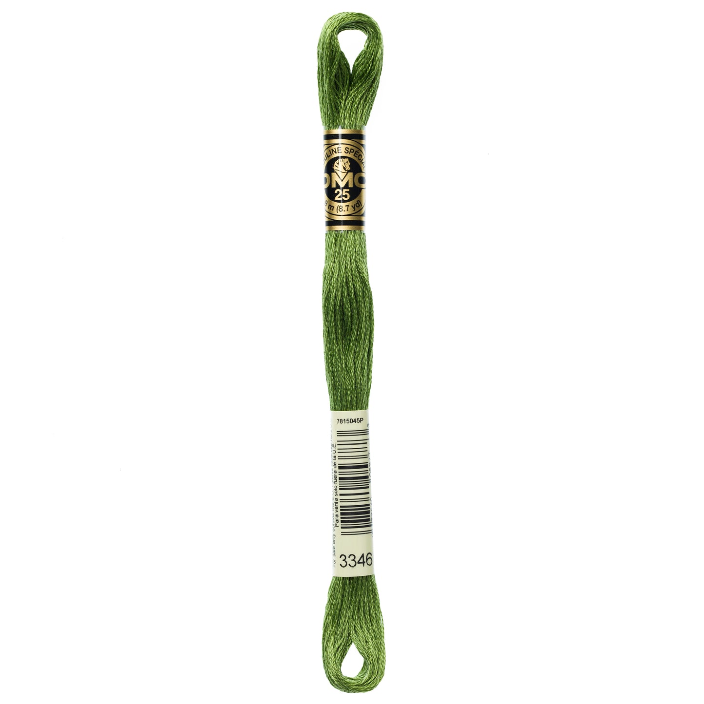 DMC 6 Strand Cotton Embroidery Floss #3346 - Hunter Green-Cross Stitch-DMC Floss-Millennial Fabrics