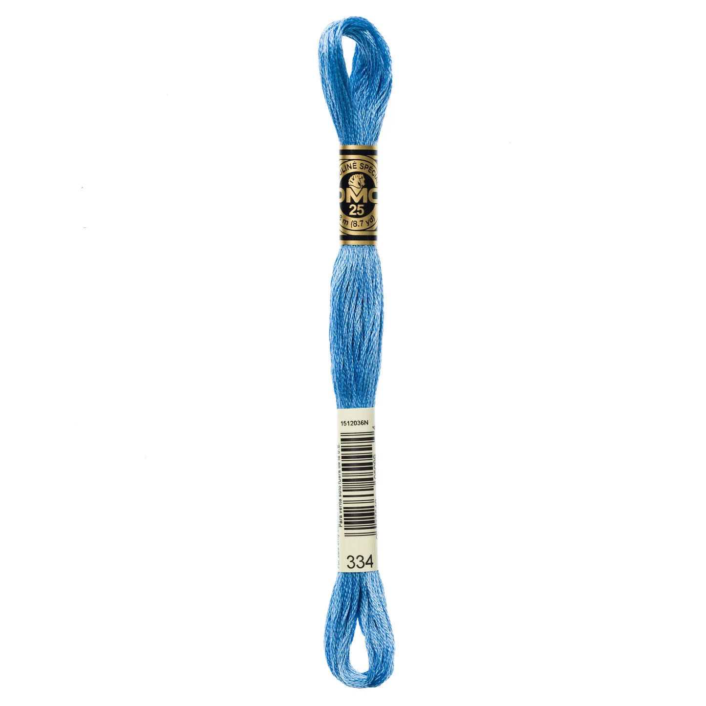 DMC 6 Strand Cotton Embroidery Floss #334 - Baby Blue Medium-Cross Stitch-DMC Floss-Millennial Fabrics