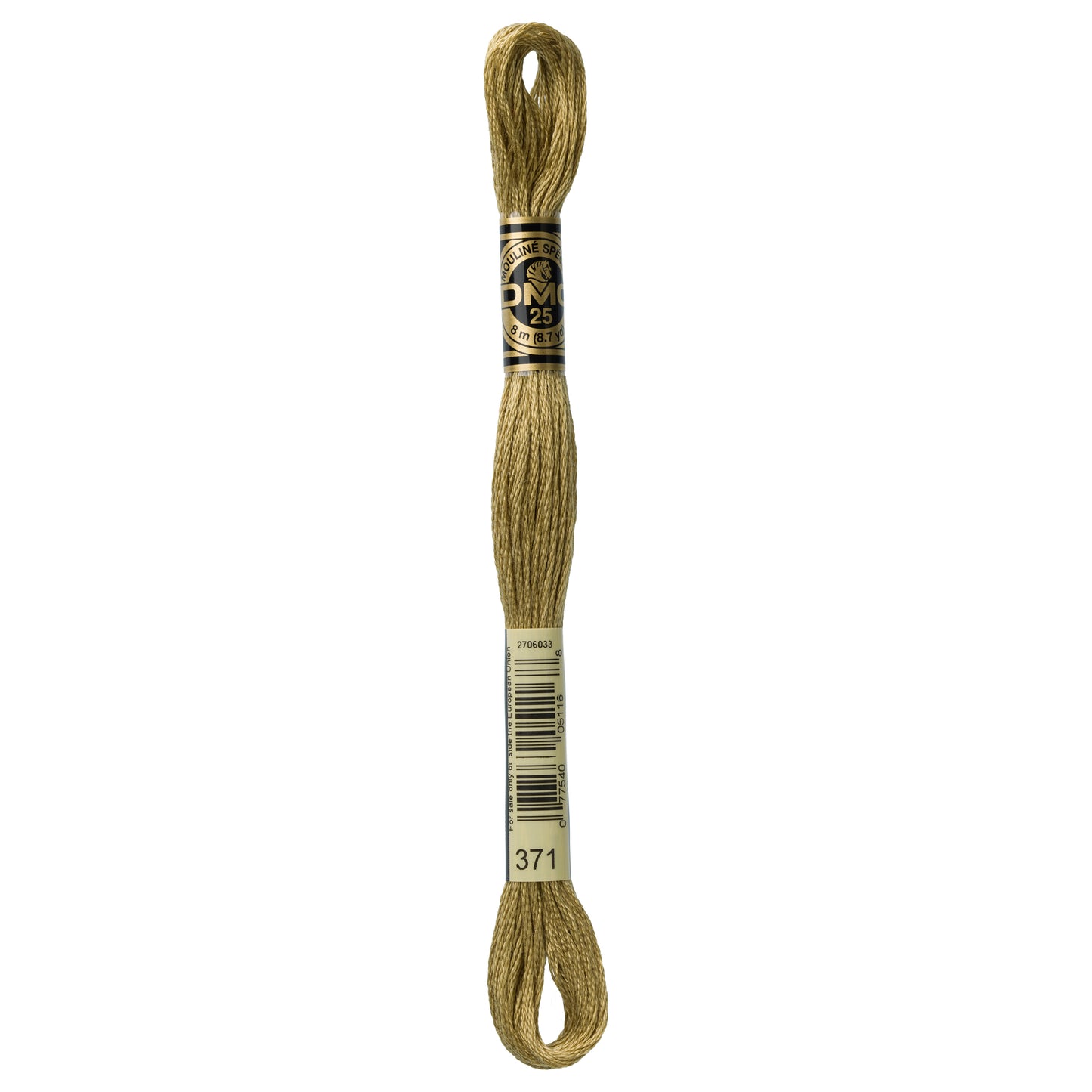 DMC 6 Strand Cotton Embroidery Floss #371 - Mustard-Cross Stitch-DMC Floss-Millennial Fabrics