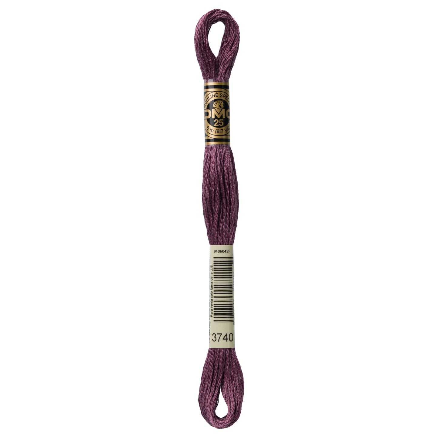 DMC 6 Strand Cotton Embroidery Floss #3740 - Antique Violet Dark-Cross Stitch-DMC Floss-Millennial Fabrics
