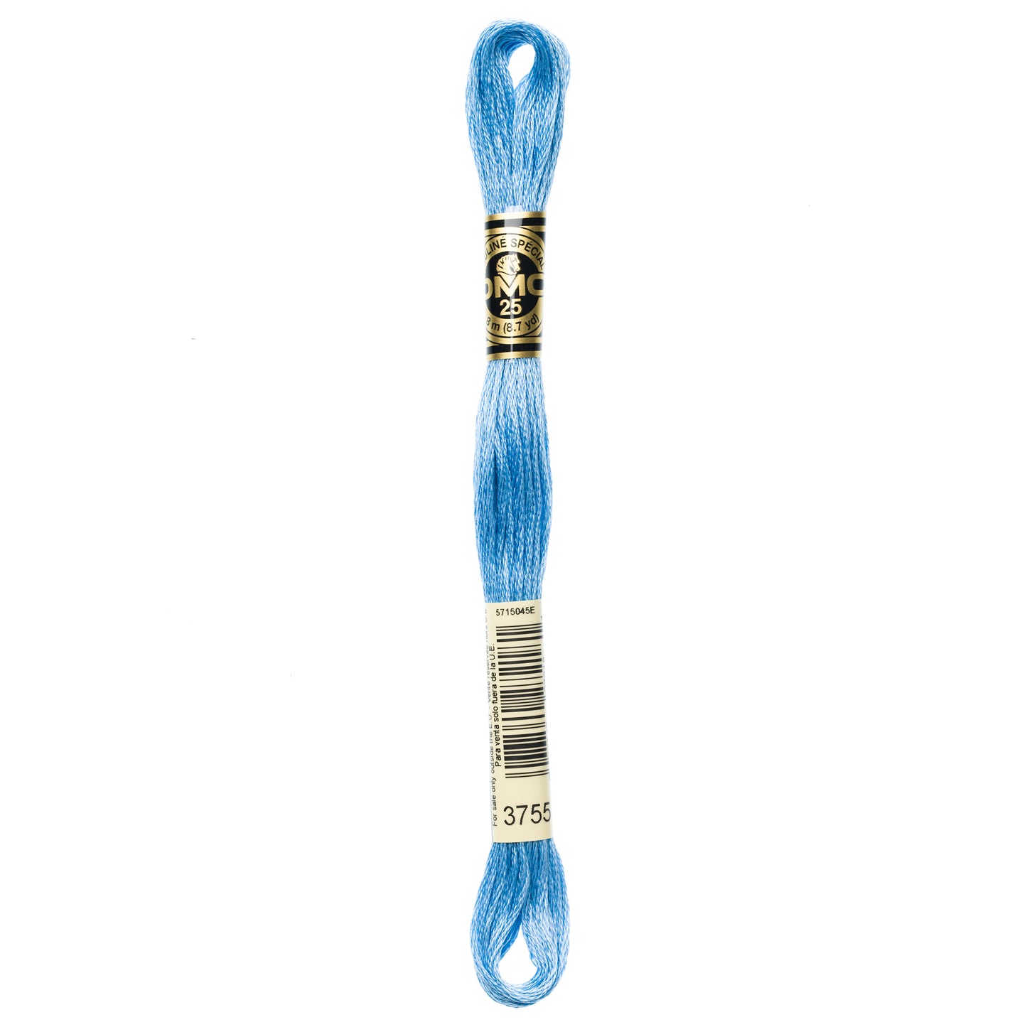 DMC 6 Strand Cotton Embroidery Floss #3755 - Baby Blue-Cross Stitch-DMC Floss-Millennial Fabrics
