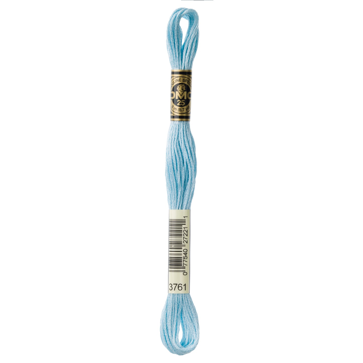 DMC 6 Strand Cotton Embroidery Floss #3761 - Sky Blue Light-Cross Stitch-DMC Floss-Millennial Fabrics