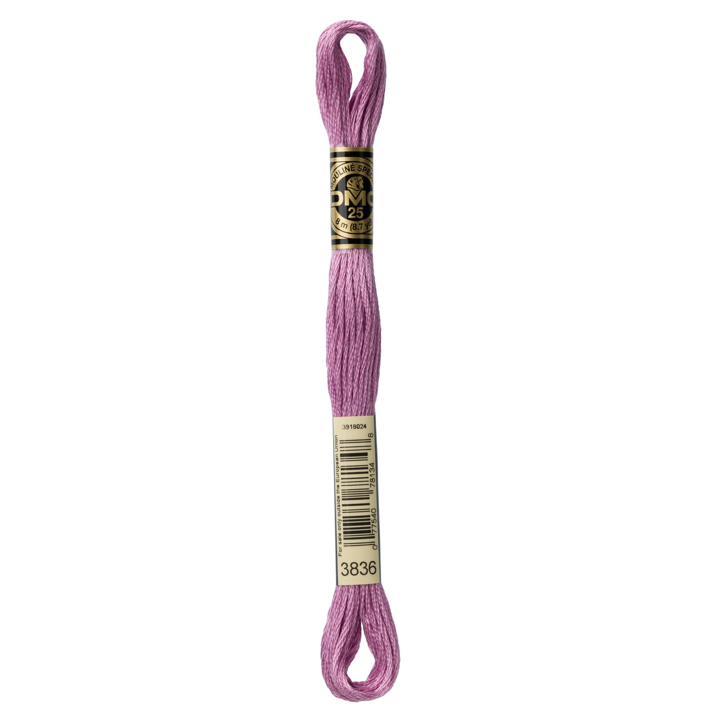 DMC 6 Strand Cotton Embroidery Floss #3836 - Grape Light-Cross Stitch-DMC Floss-Millennial Fabrics