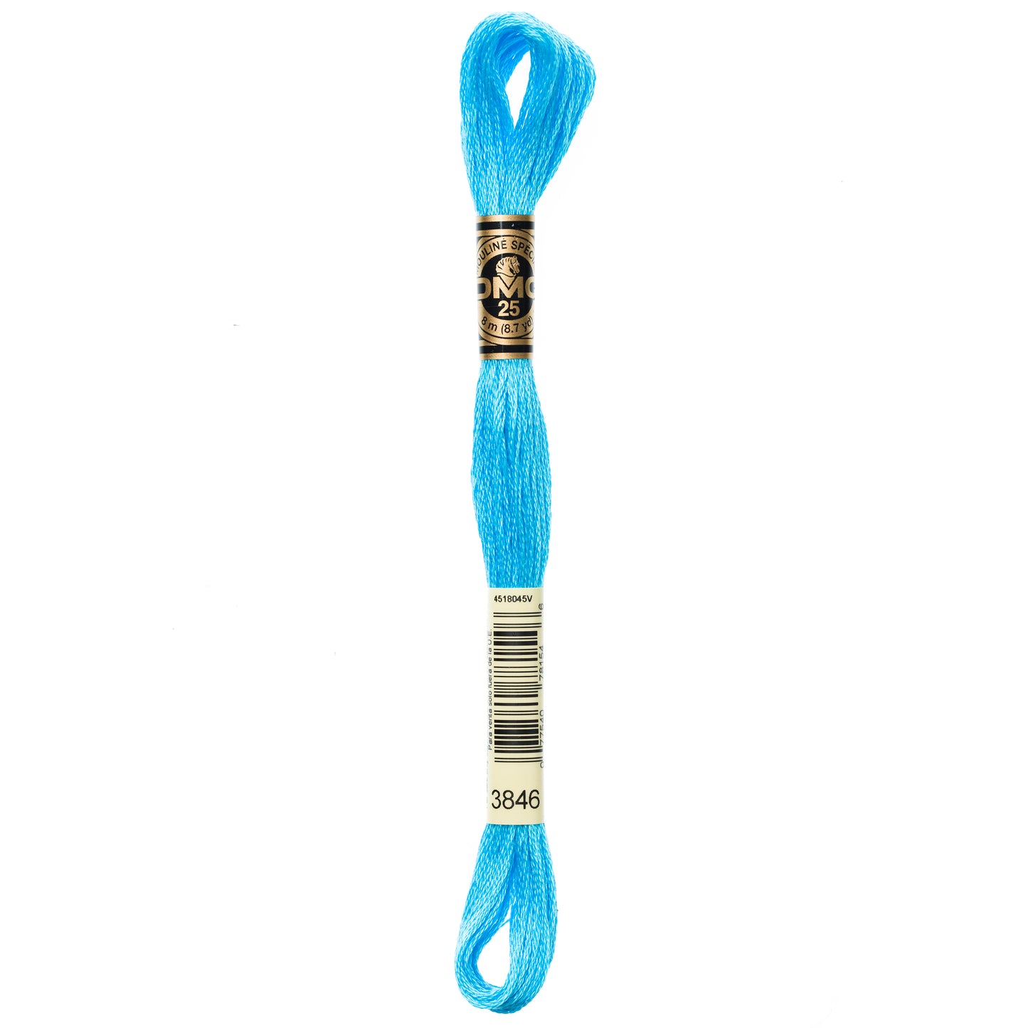 DMC 6 Strand Cotton Embroidery Floss #3846 - Bright Turquoise Light