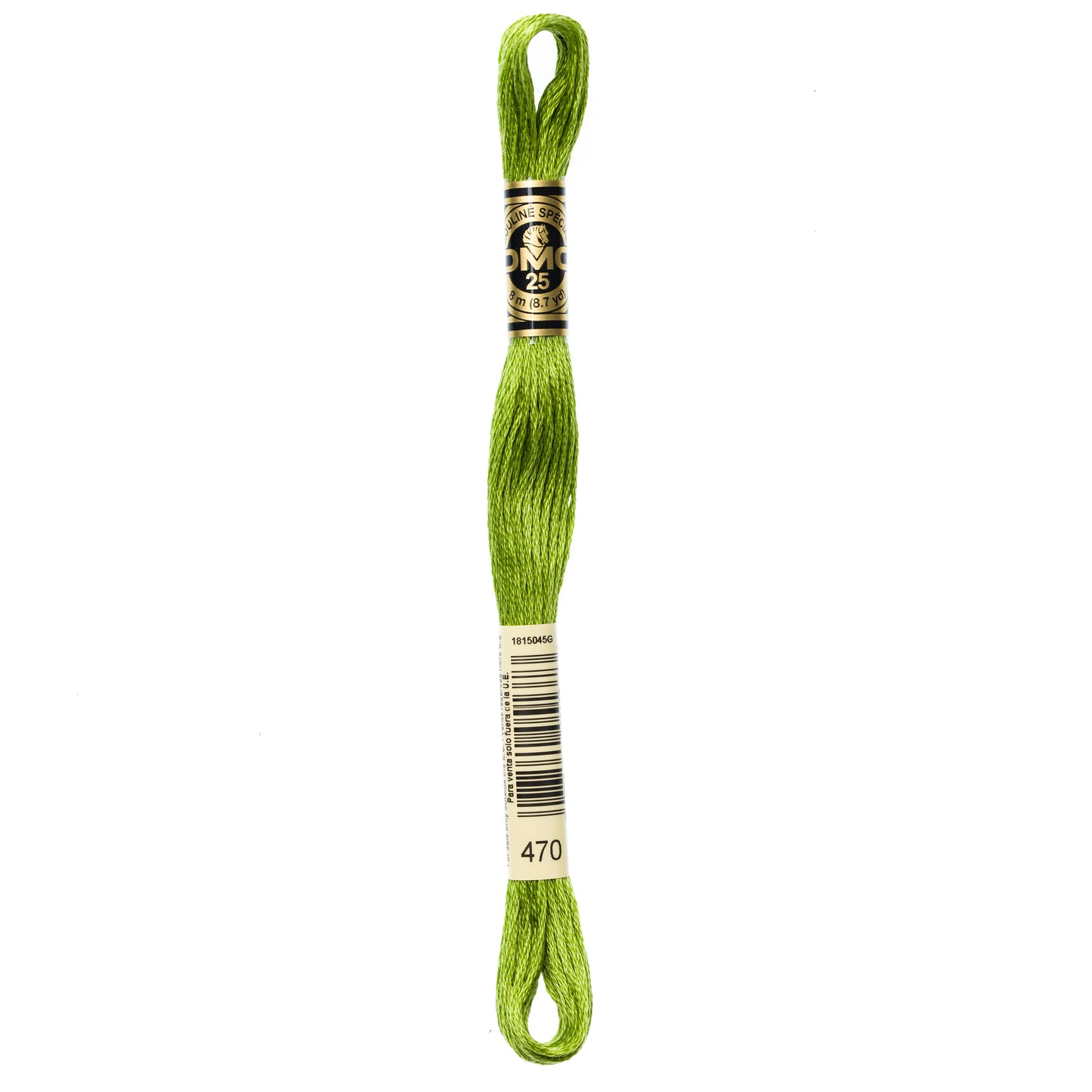 DMC 6 Strand Cotton Embroidery Floss #470 - Avocado Green Light-Cross Stitch-DMC Floss-Millennial Fabrics