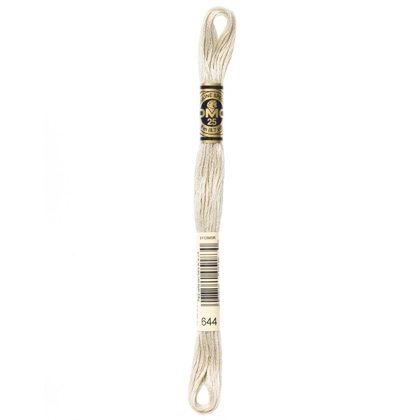 DMC 6 Strand Cotton Embroidery Floss #644 - Beige Gray Medium
