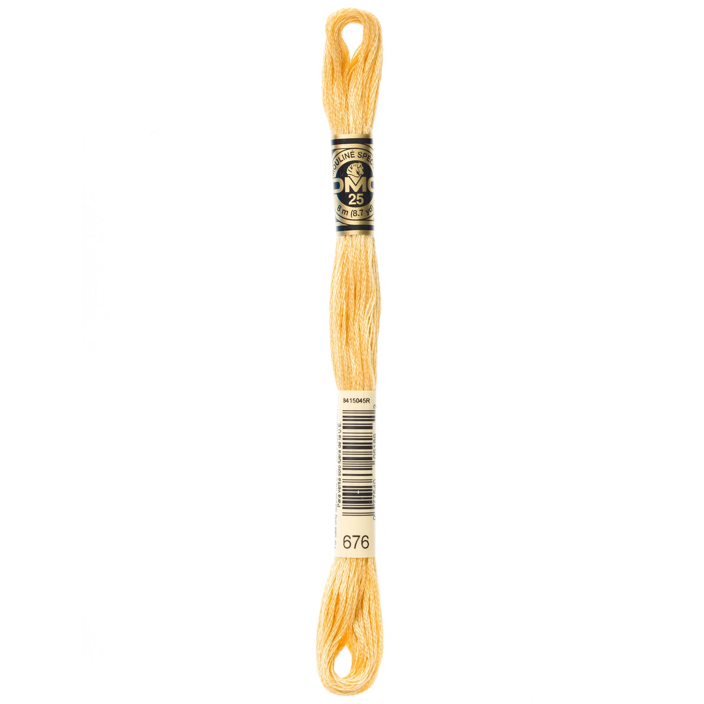 DMC 6 Strand Cotton Embroidery Floss #676 - Old Gold Light