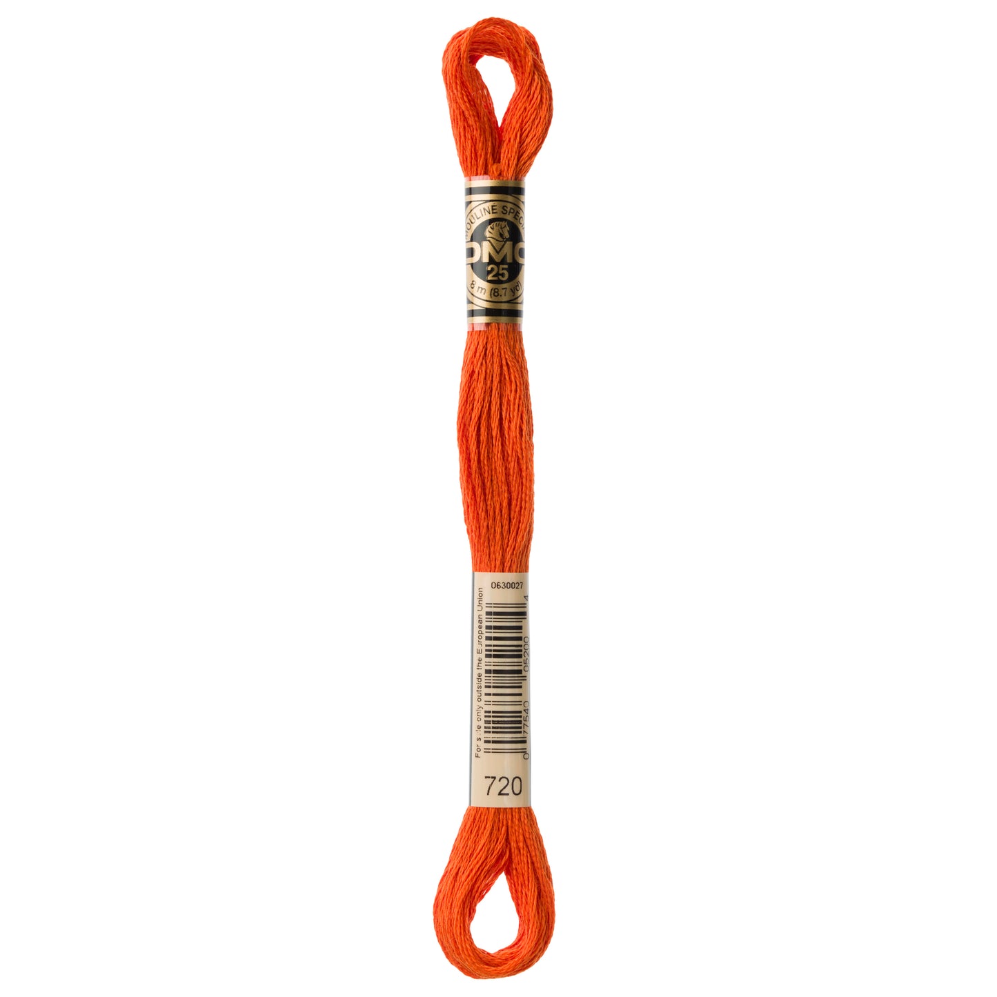 DMC 6 Strand Cotton Embroidery Floss #720 - Orange Spice Dark