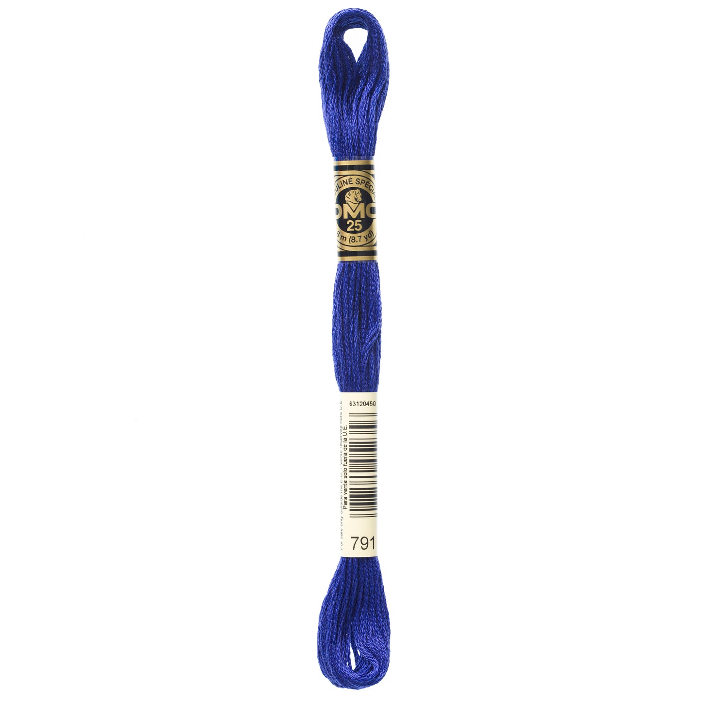 DMC 6 Strand Cotton Embroidery Floss #791 - Cornflower Blue Very Dark-Cross Stitch-DMC Floss-Millennial Fabrics