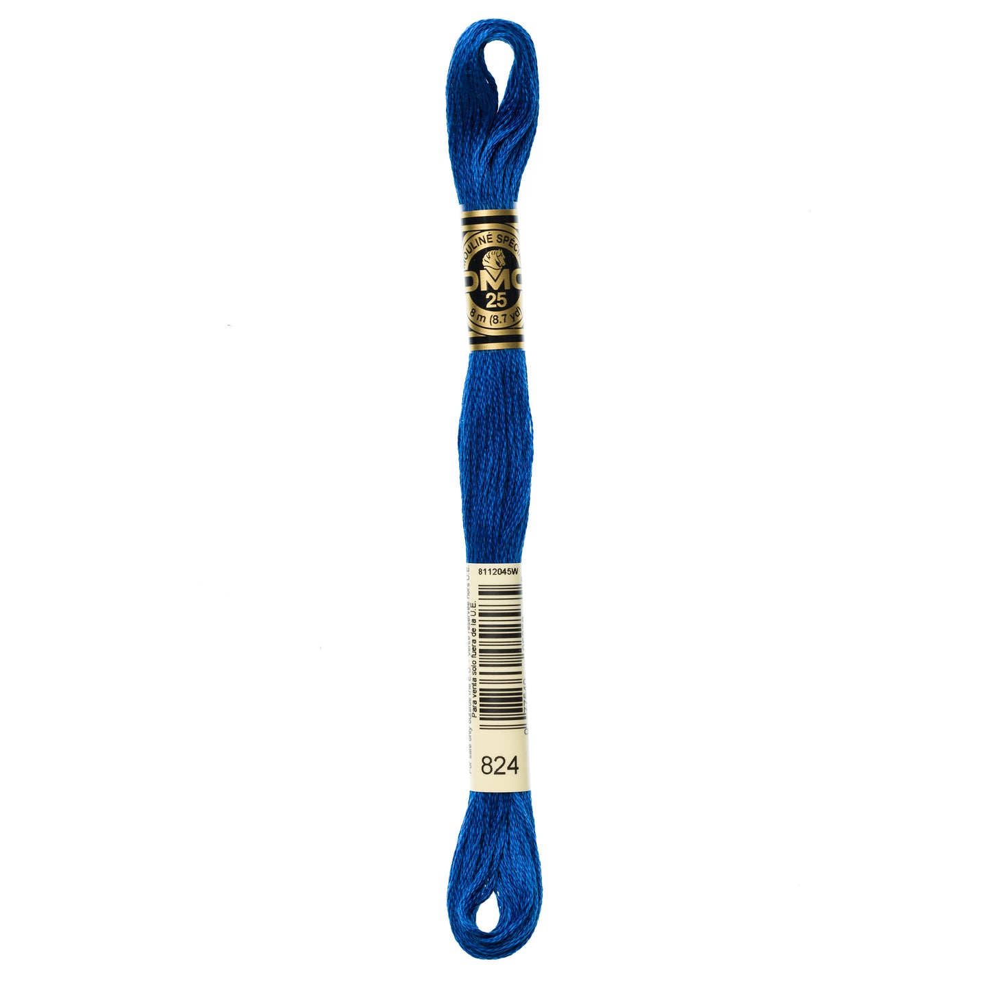 DMC 6 Strand Cotton Embroidery Floss #824 - Blue Very Dark-Cross Stitch-DMC Floss-Millennial Fabrics