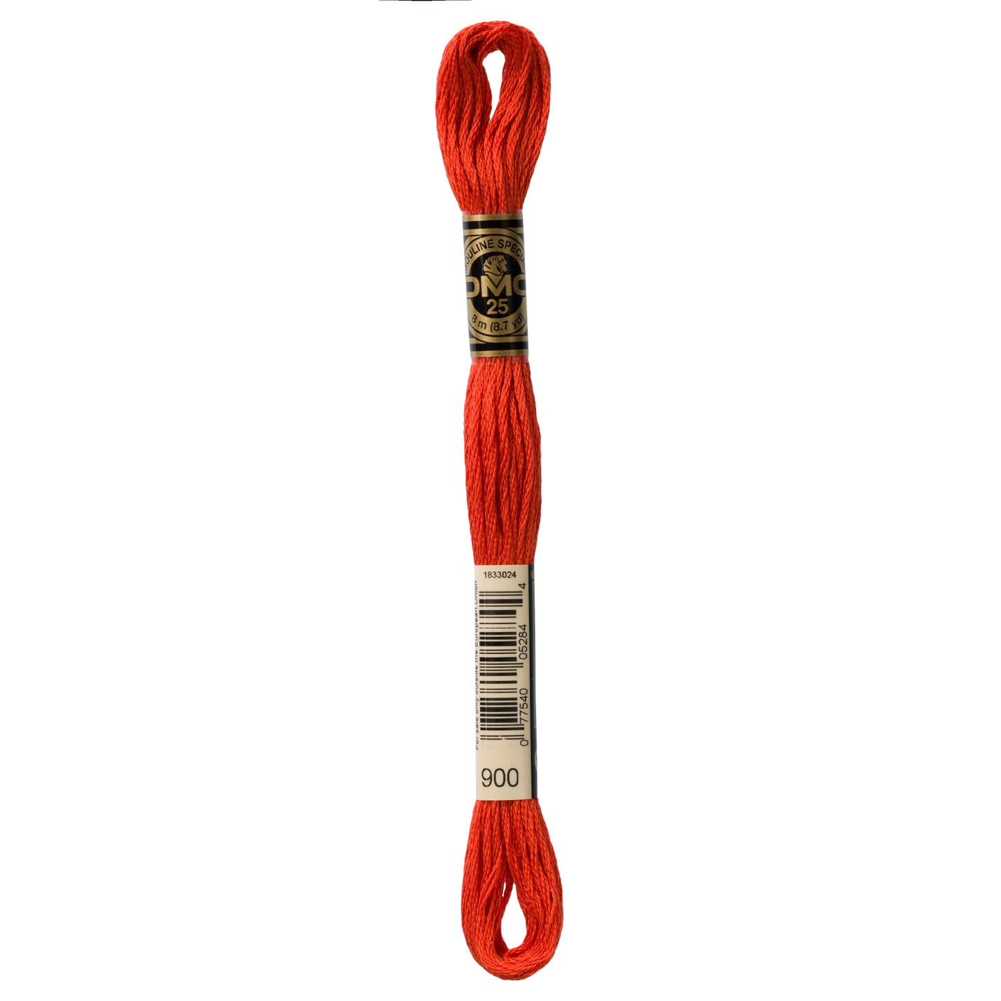 DMC 6 Strand Cotton Embroidery Floss #900 - Burnt Orange Dark