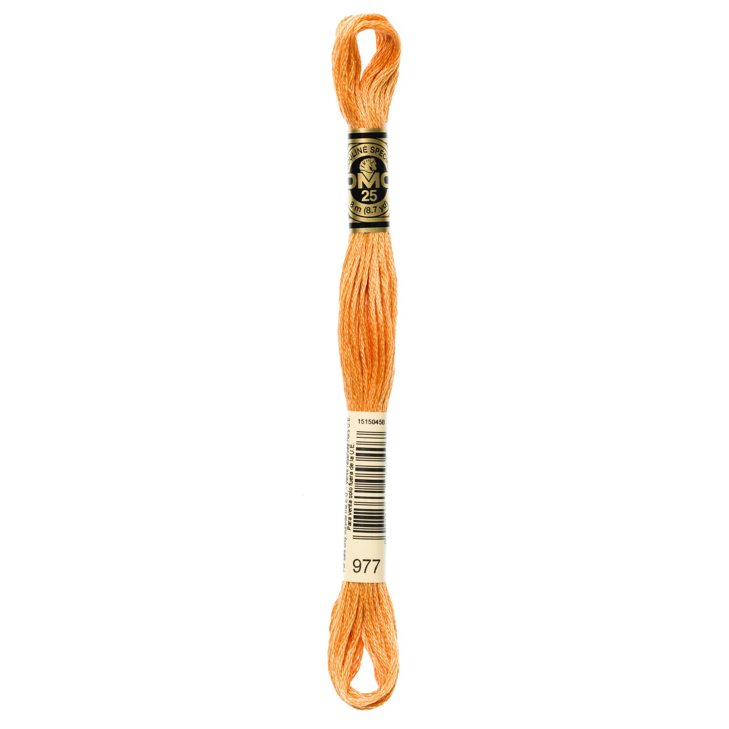 DMC 6 Strand Cotton Embroidery Floss #977 - Golden Brown Light-Cross Stitch-DMC Floss-Millennial Fabrics