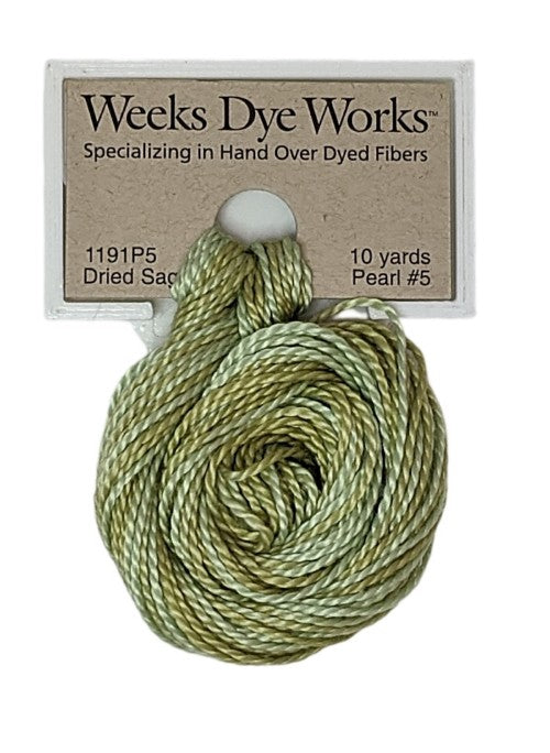 1191 Dried Sage | Weeks Dye Works Pearl Cotton #5