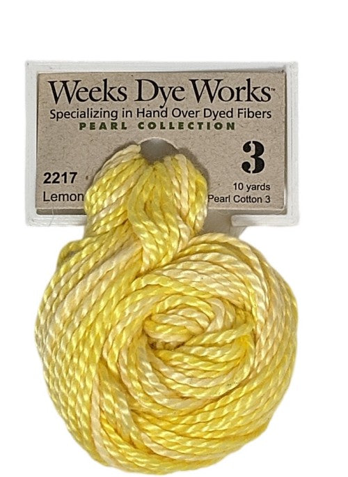 2217 Lemon Chiffon | Weeks Dye Works Pearl Cotton #3