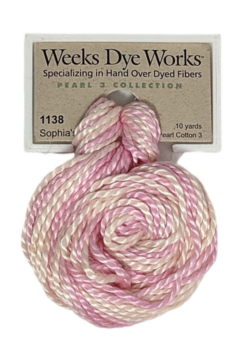 1138 Sophia's Pink | Weeks Dye Works Pearl Cotton #3