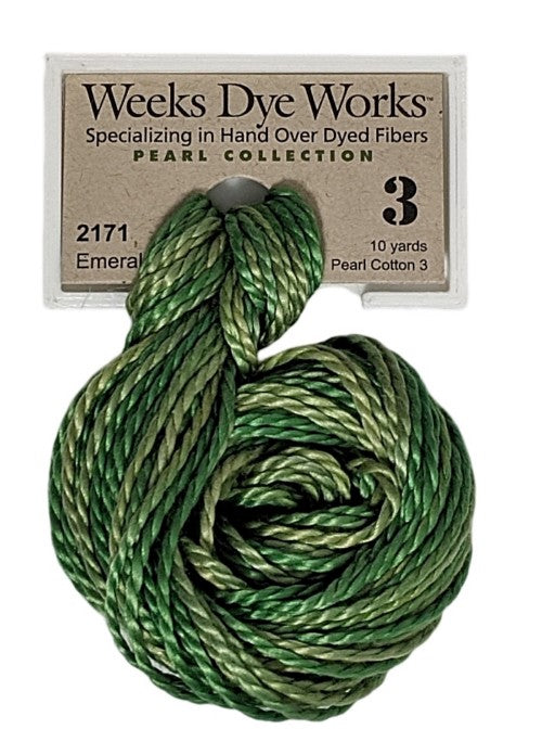 2171 Emerald | Weeks Dye Works Pearl Cotton #3