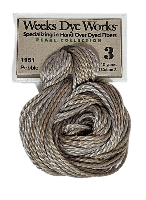 1151 Pebble | Weeks Dye Works Pearl Cotton #3
