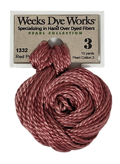 1332 Red Pear | Weeks Dye Works Pearl Cotton #3