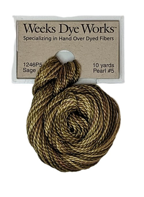 1246 Sage | Weeks Dye Works Pearl Cotton #5