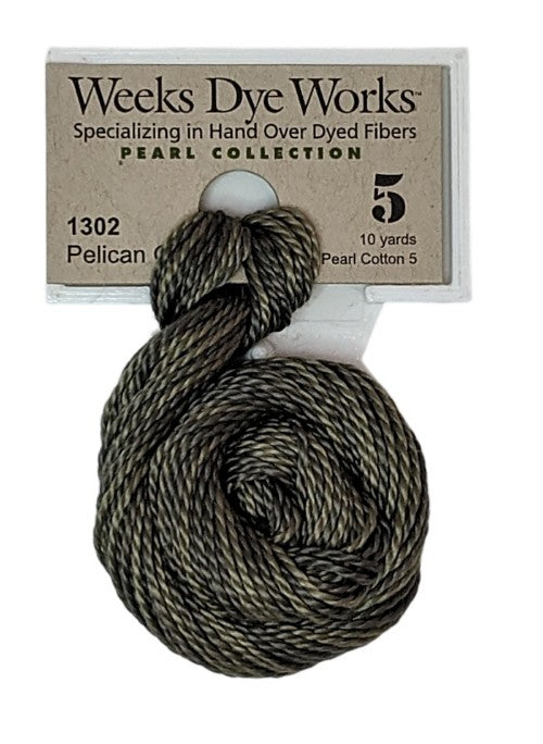 1302 Pelican Gray | Weeks Dye Works Pearl Cotton #5-Cross Stitch-Weeks Dye Works-Millennial Fabrics