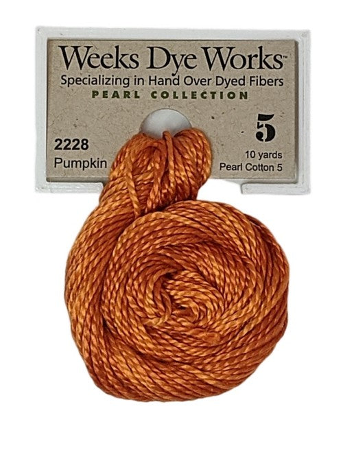 2228 Pumpkin | Weeks Dye Works Pearl Cotton #5