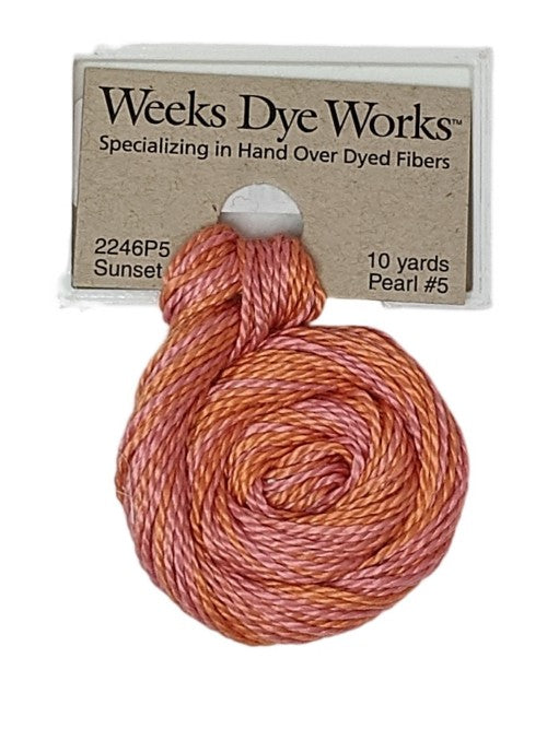 2246 Sunset | Weeks Dye Works Pearl Cotton #5
