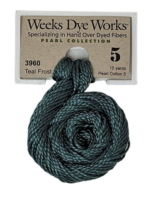 3960 Teal Frost | Weeks Dye Works Pearl Cotton #5