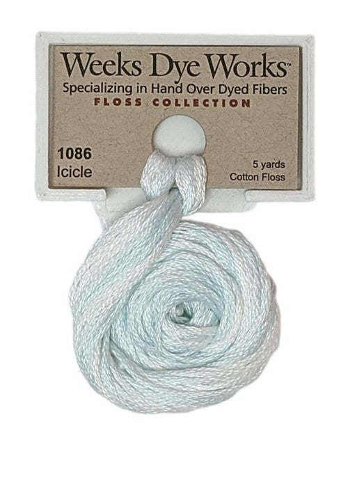 1086 Icicle | Weeks Dye Works 6 Strand Floss-Cross Stitch-Weeks Dye Works-Millennial Fabrics