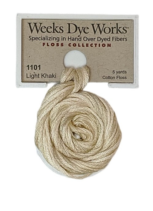 1101 Light Khaki | Weeks Dye Works 6 Strand Floss