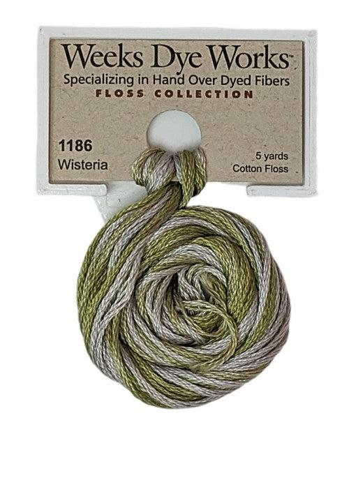 1186 Wisteria | Weeks Dye Works 6 Strand Floss-Cross Stitch-Weeks Dye Works-Millennial Fabrics
