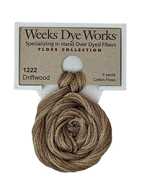 1222 Driftwood | Weeks Dye Works 6 Strand Floss-Cross Stitch-Weeks Dye Works-Millennial Fabrics