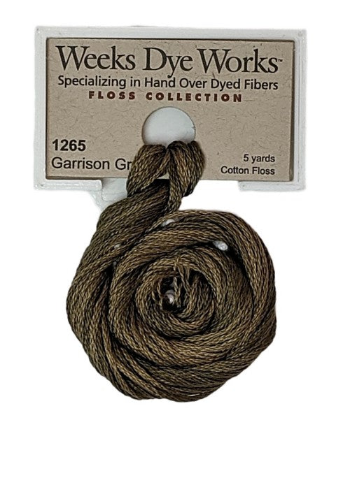 1265 Garrison Green | Weeks Dye Works 6 Strand Floss-Cross Stitch-Weeks Dye Works-Millennial Fabrics