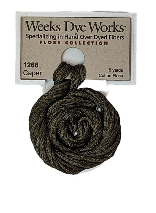 1266 Caper | Weeks Dye Works 6 Strand Floss-Cross Stitch-Weeks Dye Works-Millennial Fabrics