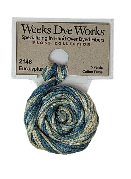 2146 Eucalyptus | Weeks Dye Works 6 Strand Floss-Cross Stitch-Weeks Dye Works-Millennial Fabrics
