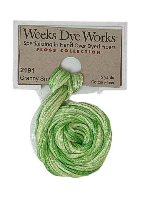 2191 Granny Smith | Weeks Dye Works 6 Strand Floss-Cross Stitch-Weeks Dye Works-Millennial Fabrics
