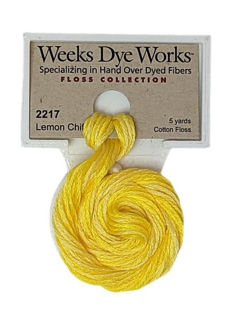 2217 Lemon Chiffon | Weeks Dye Works 6 Strand Floss-Cross Stitch-Weeks Dye Works-Millennial Fabrics