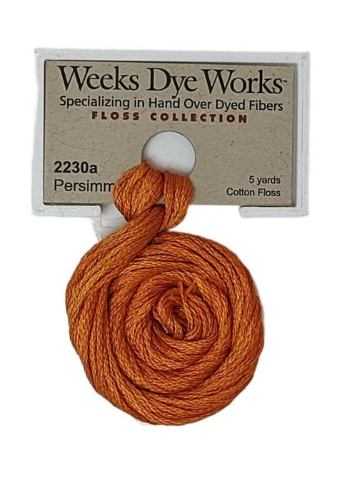 2230a Persimmon | Weeks Dye Works 6 Strand Floss-Cross Stitch-Weeks Dye Works-Millennial Fabrics