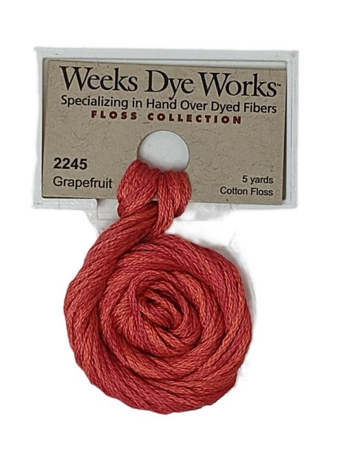 2245 Grapefruit | Weeks Dye Works 6 Strand Floss