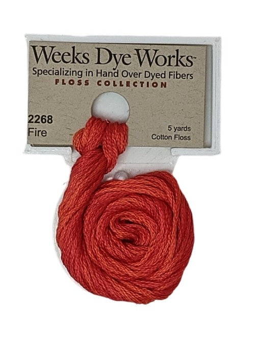 2268 Fire | Weeks Dye Works 6 Strand Floss