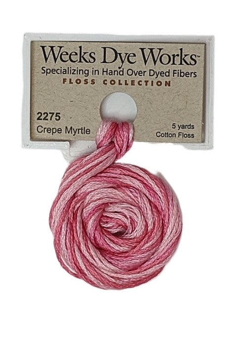 2275 Crepe Myrtle | Weeks Dye Works 6 Strand Floss-Cross Stitch-Weeks Dye Works-Millennial Fabrics