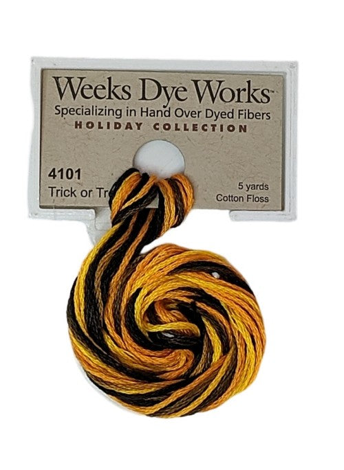 4101 Trick or Treat | Weeks Dye Works 6 Strand Floss-Cross Stitch-Weeks Dye Works-Millennial Fabrics
