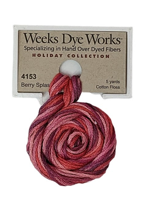 4153 Berry Splash | Weeks Dye Works 6 Strand Floss