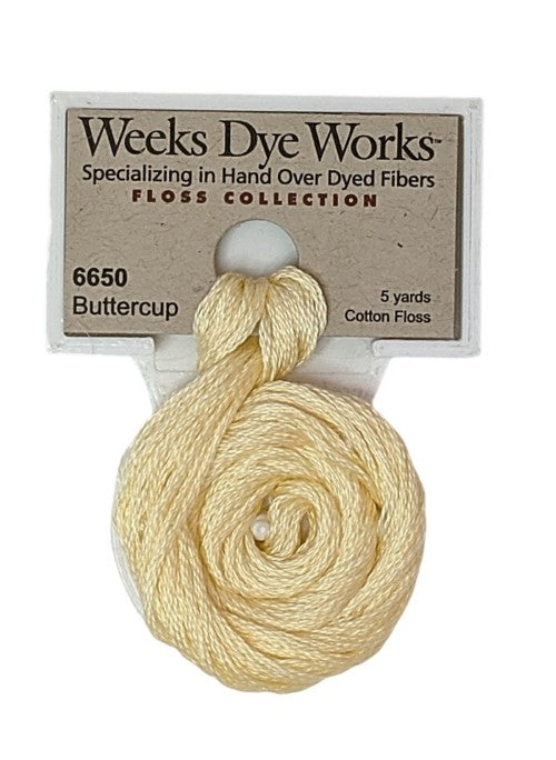 6650 Buttercup | Weeks Dye Works 6 Strand Floss