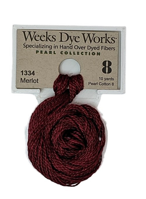 1334 Merlot | Weeks Dye Works Pearl Cotton #8
